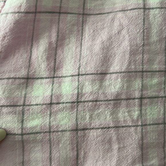 Pink plaid ruffle sleeves - Picture 4 of 4